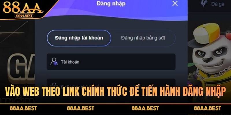 Đăng Nhập 88AA - Link Vào Tài Khoản Chính Thức, An Toàn 2 Truy cập link chính thức để đăng nhập 88AA an toàn