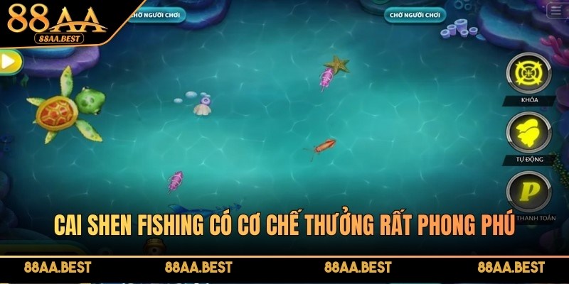 Bắn Cá Cai Shen Fishing - Săn Thần Tài, Nhận Thưởng To Tại 88AA 5 Cai Shen Fishing có cơ chế thưởng rất phong phú, từ cá nhỏ, cá lớn