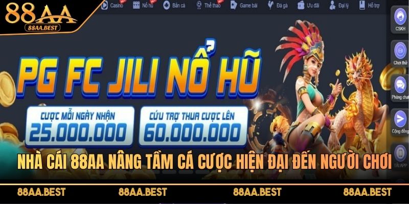 Giới Thiệu 88AA - Nhà Cái Cá Cược Trực Tuyến Uy Tín 2026 2 Nhà cái 88AA cung cấp hệ sinh thái cá cược trực tuyến đa dạng